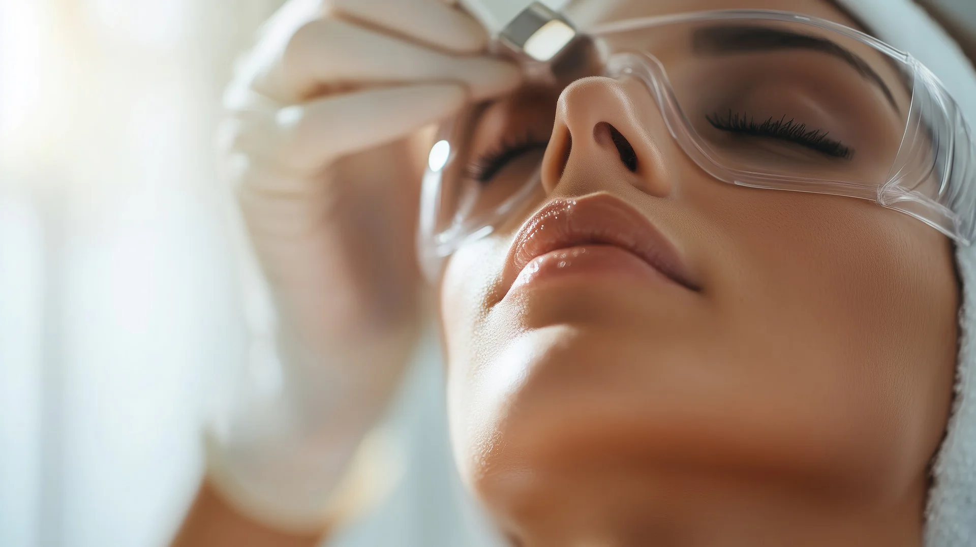 Glass skin treatment